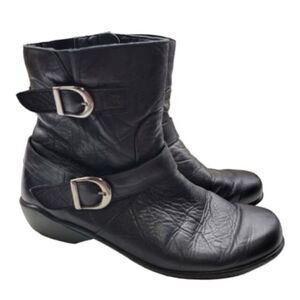 ROMIKA Black Ankle Boots with Buckle Detail size 36 or 5.5